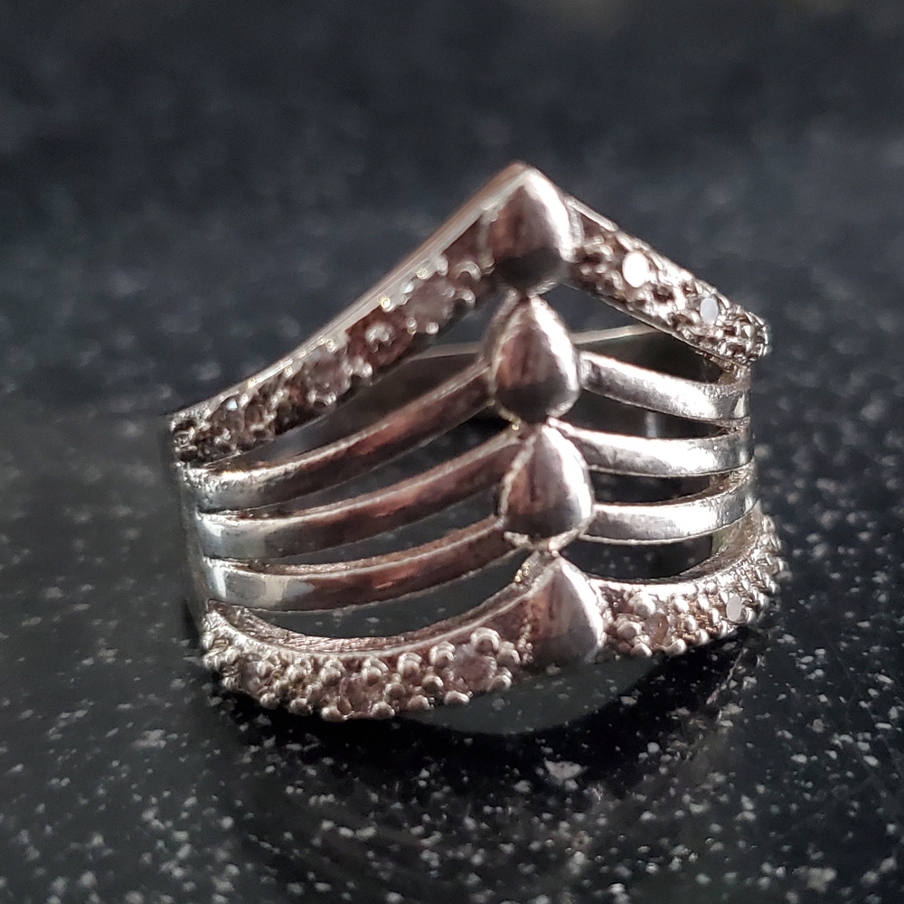 Vintage Boho 925 Sterling Silver Ring size 8